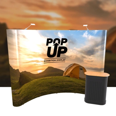 4x3 Curved Pop-Up